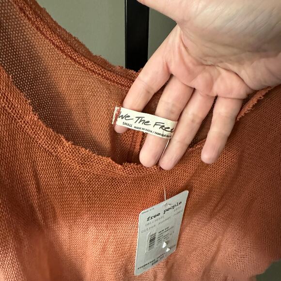 Free People Maxi Tank Tunic Blouse Small NWT - Picture 4 of 7